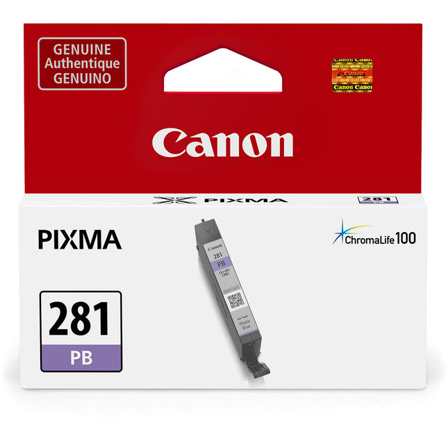 Canon CLI-281 Tanque de Tinta Azul Foto 5.6mL para Impresoras PIXMA TS8120 TS9120