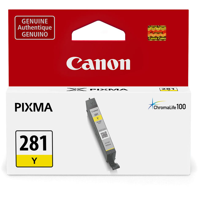 Canon CLI-281 Tanque de Tinta Amarilla 5.6mL para Impresoras PIXMA TR7520 TR8520