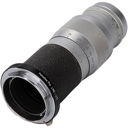 FotodioX Leica M Adaptador Profesional para Lentes Leica M a Montura L con Enfoque Infinito y Montura de Latón Cromada