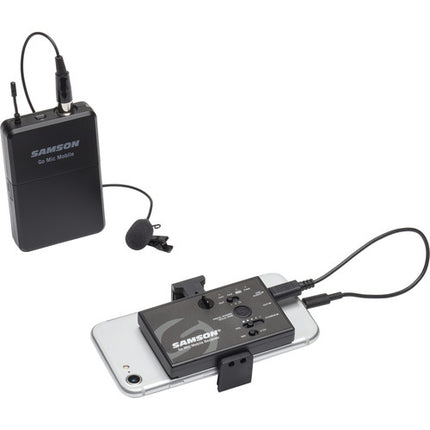 Samson Go Mic Mobile Sistema Inalámbrico Digital con Lavalier LM8 y Transmisor de Cinturón