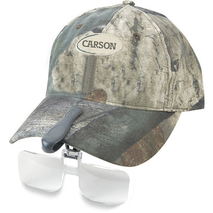 Carson VM-14 VisorMag lupa para gorra aumento 2.25x con funda protectora