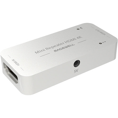 Magewell HDMI 4K Mini Repetidor 4K x 2K HDMI 2.0 con indicador LED y cable USB 5V