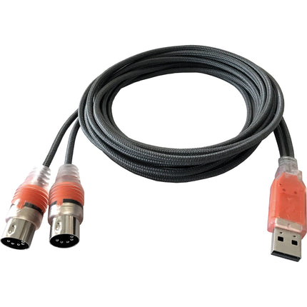 ESI MIDIMATE eX Cable Interfaz MIDI USB 2.0 Dos Puertos 5.9 Pies