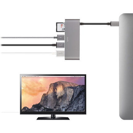 Moshi Hub Adaptador Multimedia USB 3.0 con HDMI 4K y Lector SDXC