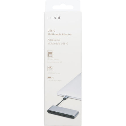 Moshi Hub Adaptador Multimedia USB 3.0 con HDMI 4K y Lector SDXC