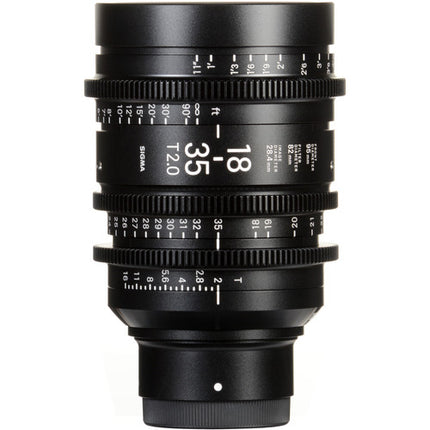 Sigma 18-35mm T2 Zoom para Canon EF con soporte y tapa frontal