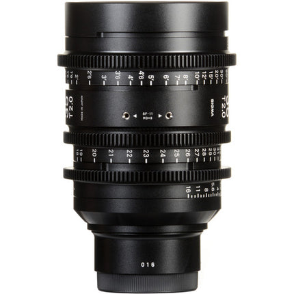 Sigma 18-35mm T2 Zoom para Canon EF con soporte y tapa frontal