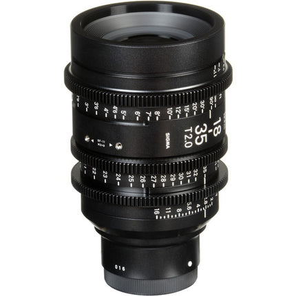 Sigma 18-35mm T2 Zoom para Canon EF con soporte y tapa frontal