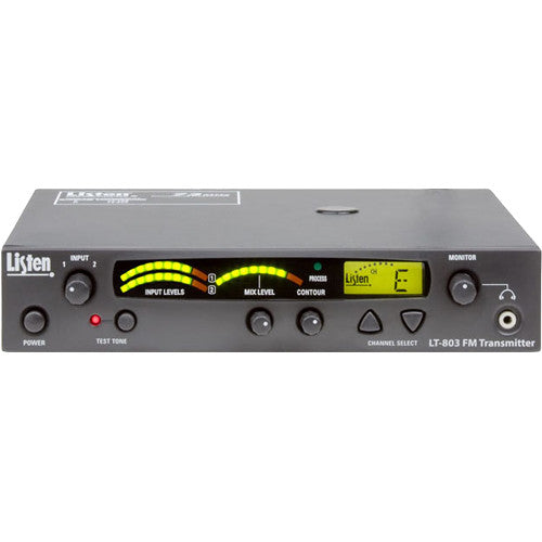 Listen Technologies LT-803-072-01 Transmisor RF Fijo 3 Canales 72 MHz con Fuente de Alimentación