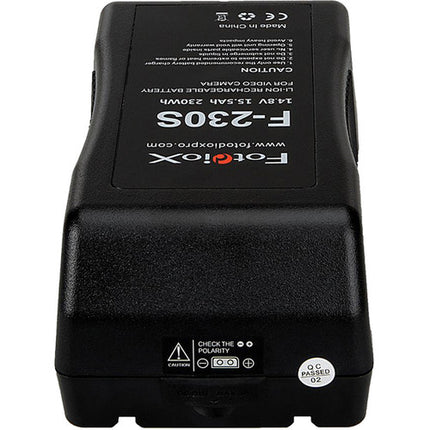 FotodioX Li-Ion 230Wh V-Mount Batería 14.8V 5.75 Horas Autonomía