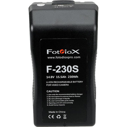 FotodioX Li-Ion 230Wh V-Mount Batería 14.8V 5.75 Horas Autonomía