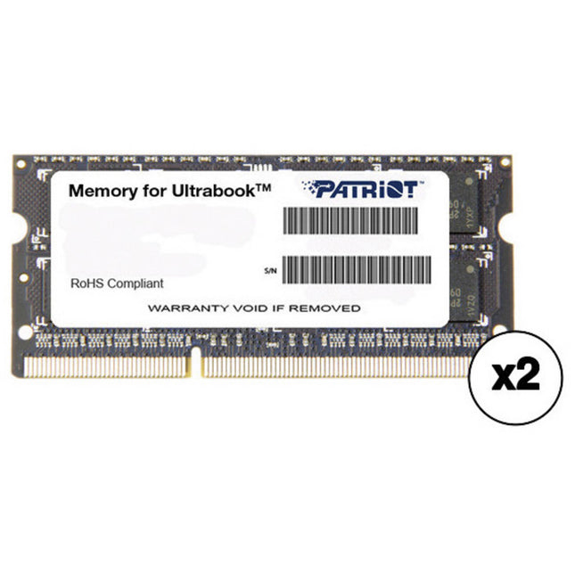 Patriot Signature Series 8GB DDR3 1600 MHz PC3-12800 Memoria SODIMM 2-Pack