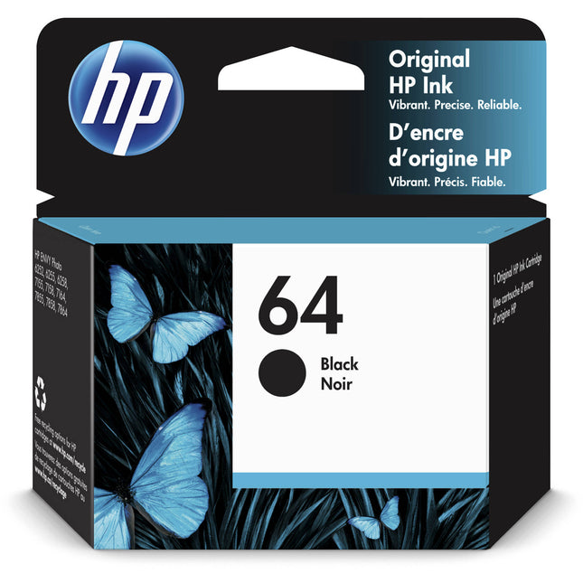 Cartucho de tinta negra HP 64 para impresoras ENVY 4mL 200 páginas