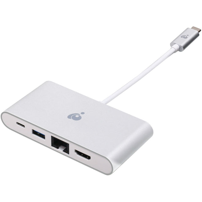 IOGEAR 4-en-1 Adaptador Multimedia USB Tipo-C 4K 60W Power Pass-Through
