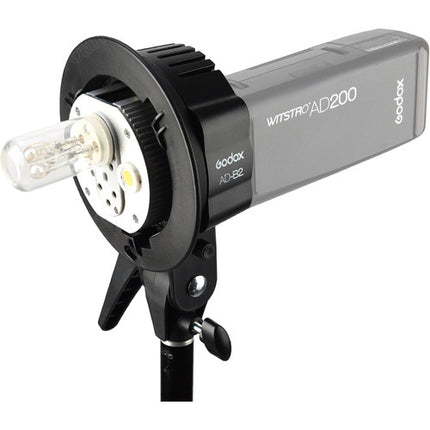 Godox Soporte de Doble Flash para AD200 con Montura Bowens y Receptor 5/8"