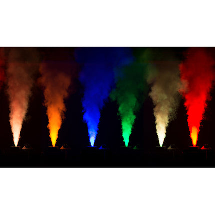 CHAUVET DJ Geyser P5 Máquina de Humo LED RGBA+UV 5x7W 13500 ft³/min con Control Remoto