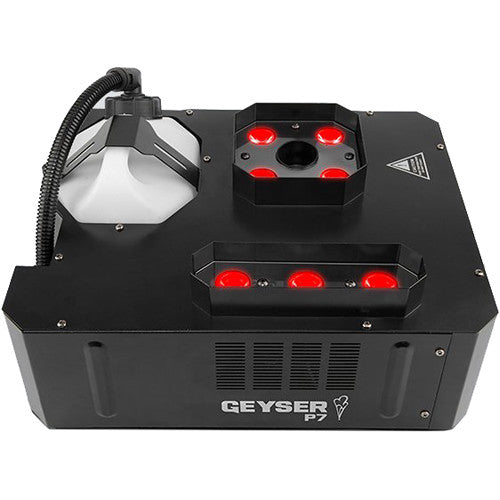 CHAUVET DJ Geyser P7 Máquina de Humo LED RGBA+UV 17000 CFM 7x9W LEDs con Control Remoto