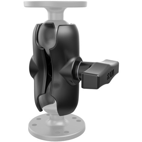 RAM Mounts Short Double Socket Arm para bases de bola C-Size 1.5" aluminio marino