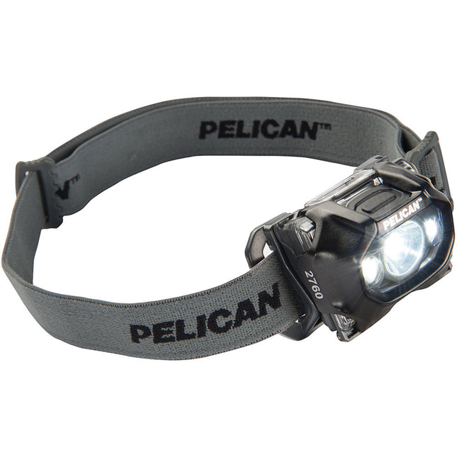 Pelican 2760 Gen 3 Linterna Frontal LED 204 Lúmenes Negro IPX4 Splash-Proof