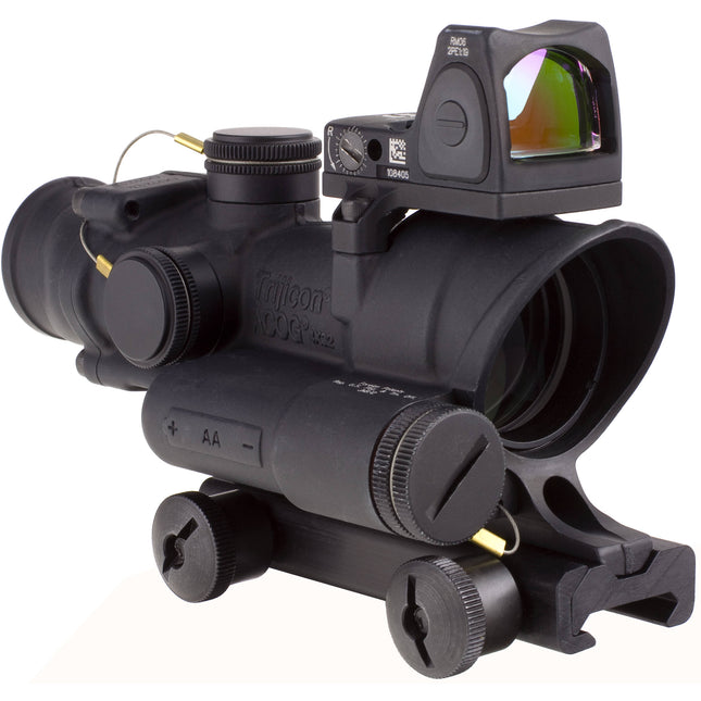 Trijicon 4x32 ACOG Óptica Iluminada con Punto Rojo 3.25 MOA Kit Completo