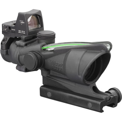 Trijicon 4x32 ACOG visor táctico iluminado kit con retícula verde y punto rojo 3.25 MOA