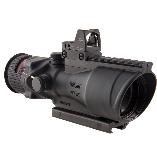 Trijicon 6x48 ACOG Óptica para Ametralladora Dual Iluminación 6.5 MOA RMR Kit Retículo Chevron Rojo
