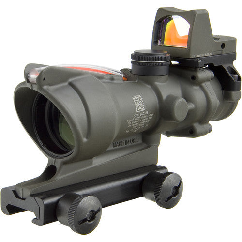 Trijicon 4x32 ACOG Visor para Rifle Dual Iluminado Retícula DI .223 y Punto Rojo 3.25 MOA