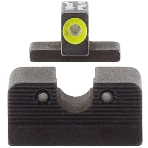 Trijicon FNH HD Juego de Miras Nocturnas Punto Frontal Amarillo Compatible FN509
