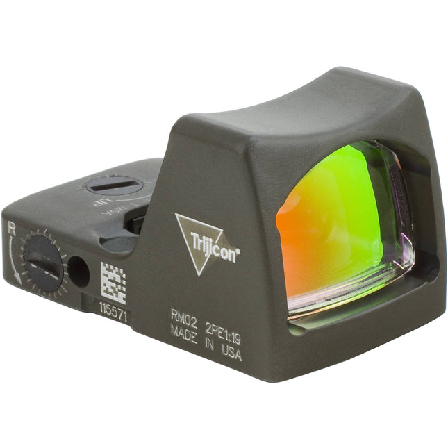 Trijicon RM01 RMR Tipo 2 Mira de Reflexión LED Punto Rojo 3.25 MOA Batería CR2032 y Montura