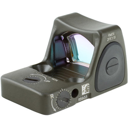 Trijicon RM06 RMR Type 2 Mira Reflex LED Ajustable Punto Rojo 3.25 MOA Cerakote Verde