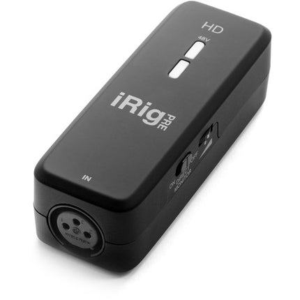 IK Multimedia iRig Pre HD interfaz de audio con previo micrófono 24 bit 96 kHz incluye cables y baterías AA