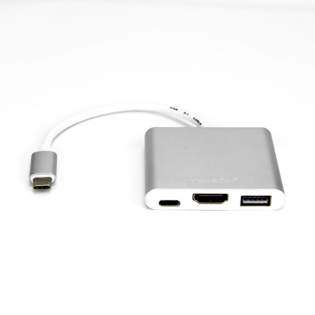 Rocstor Adaptador Multipuerto USB Type-C a HDMI con Puertos USB y HDMI Bus Powered