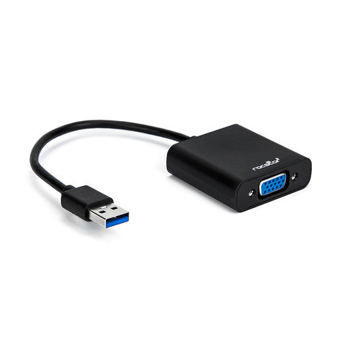 Rocstor Adaptador USB Tipo A 3.0 Macho a VGA Hembra 6 Pies 1920x1200