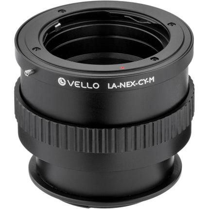 Vello Adaptador de Lente Contax Yashica a Sony E Montura con Macro y Foco Infinito