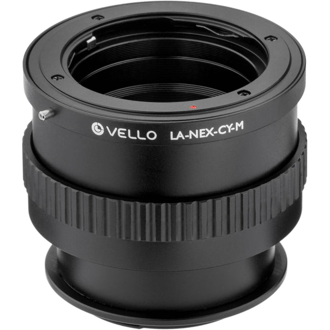 Vello Adaptador de Lente Contax Yashica a Sony E Montura con Macro y Foco Infinito