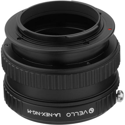 Vello Adaptador de Objetivo Nikon F a Sony E con Enfoque Macro y Control de Apertura