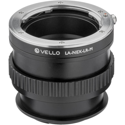 Vello Leica R Adaptador de Lente a Sony E-Mount con Enfoque Macro Helicoidal