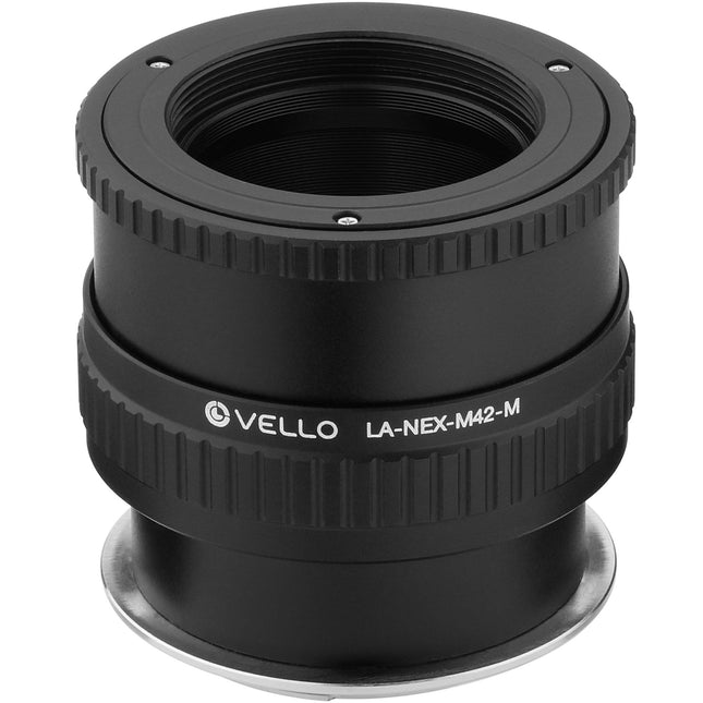 Vello M42 Adaptador de Lente para Sony E Montura con Macro Focusing Helicoide Metal