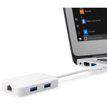 EDIMAX Technology EU-4308 Hub USB 3 Puertos 5 Gbps Ethernet Gigabit