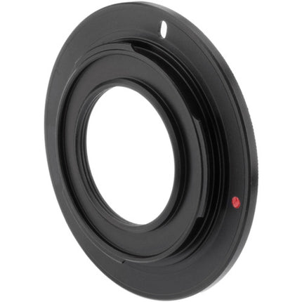 Vello Adaptador de Lente C-Mount a Montura Micro Cuatro Tercios Acabado Negro Mate Aleación de Zinc