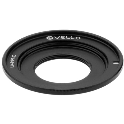 Vello Adaptador de Lente C-Mount a Montura Micro Cuatro Tercios Acabado Negro Mate Aleación de Zinc