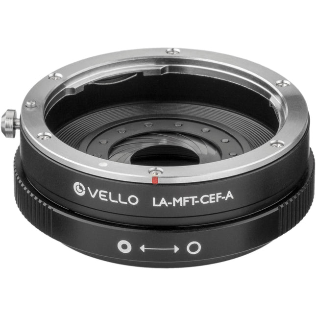 Vello Adaptador de Lente Canon EF EF-S a Micro Cuatro Tercios con Control de Apertura y Enfoque Infinito