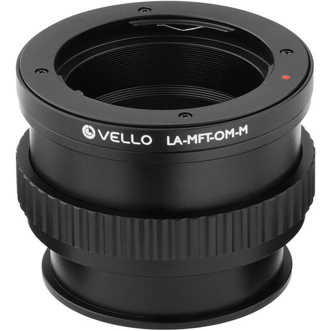 Vello Olympus OM Adaptador de Lentes para Micro Cuatro Tercios con Macro y Enfoque Helicoidal