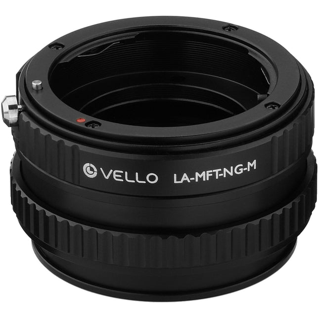 Vello Adaptador de Objetivo Nikon F G a Micro Cuatro Tercios con Macro y Control de Apertura