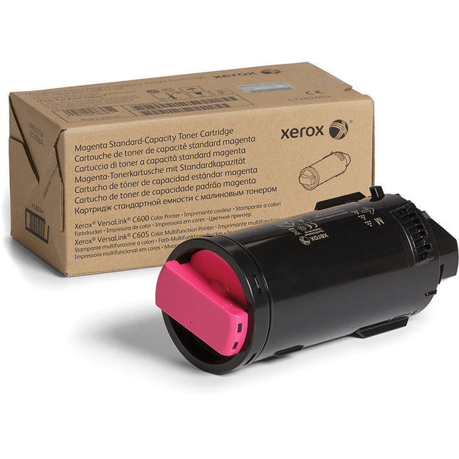 Xerox 106R03897 Cartucho de Tóner Magenta Capacidad Estándar 6000 Páginas para VersaLink C600 y C605
