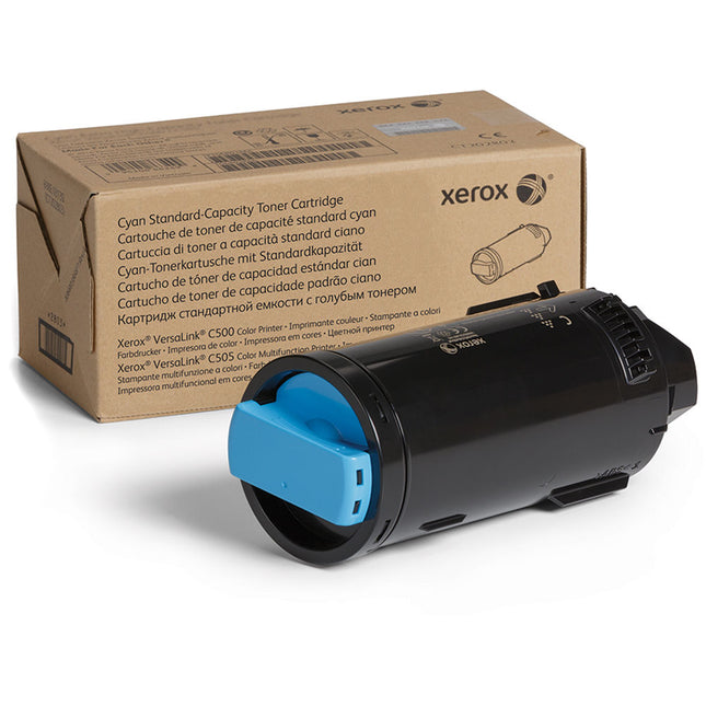 Xerox 106R03859 Cartucho de tóner cian capacidad estándar 2400 páginas para VersaLink C500 y C505