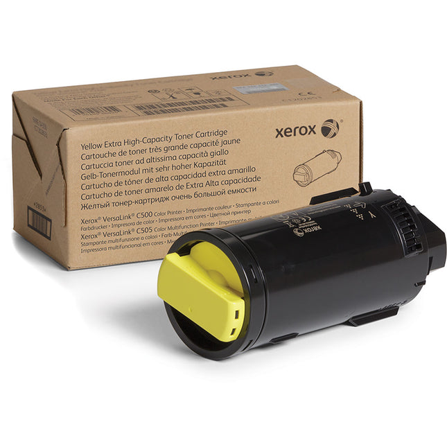 Xerox 106R03868 Cartucho de Toner Amarillo Alta Capacidad 9000 Páginas para VersaLink C500 C505