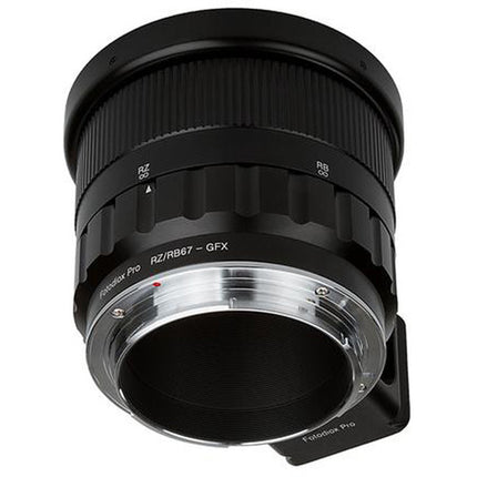 FotodioX Adaptador para lentes Mamiya RB/RZ67 a cámara FUJIFILM G con enfoque integrado y pie de trípode Arca-type