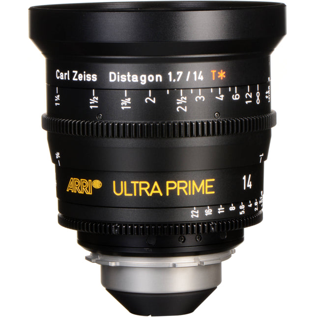 ARRI Ultra Prime 14mm T1.9 Objetivo Gran Angular PL Enfocado en Pies