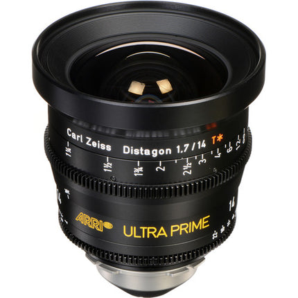 ARRI Ultra Prime 14mm T1.9 Objetivo Gran Angular PL Enfocado en Pies